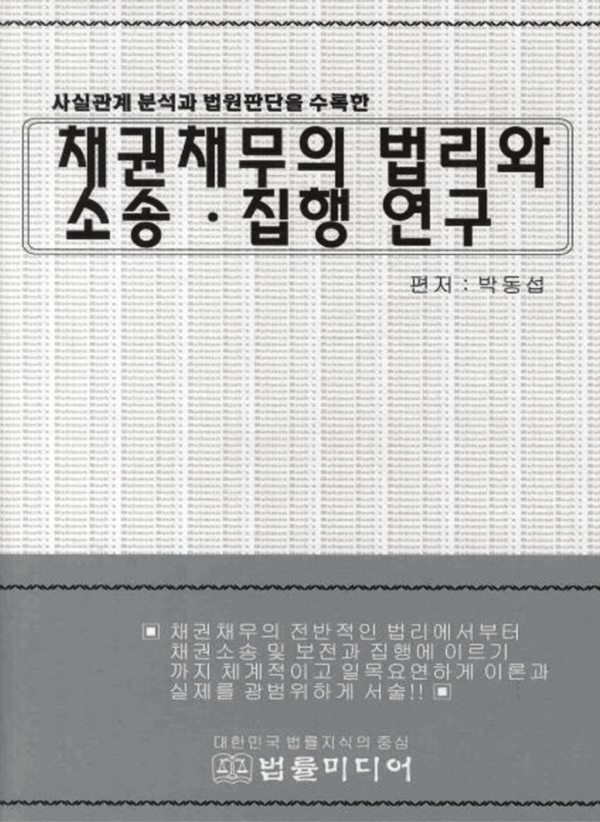 채권채무의 법리와 소송 집행 연구